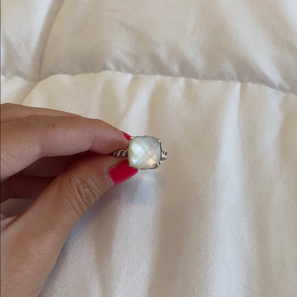 Pandora White Stone Ring